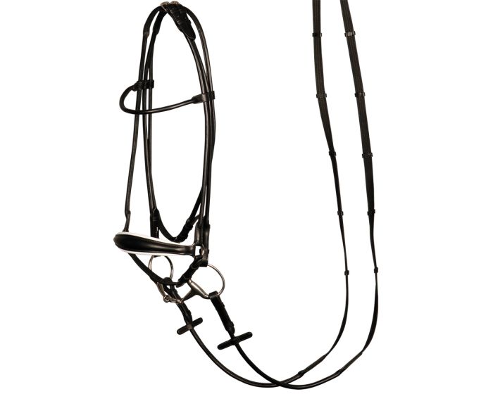 Harry's Horse Drop nose band bridle, round sewn main product photo