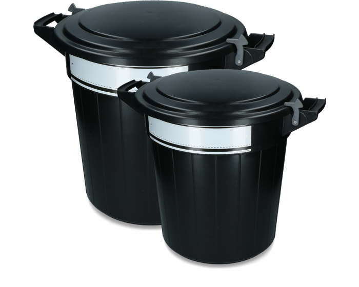 Vplast Feeding barrel with lid, lock and writing label main product photo