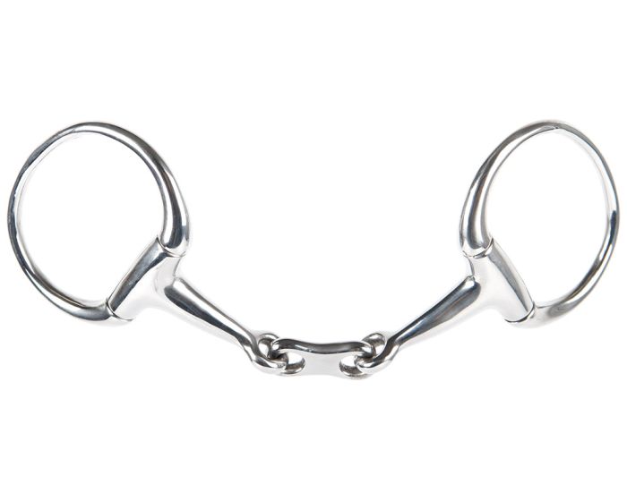 Harry's Horse Bus snaffle double jointed flat link 13mm main product photo