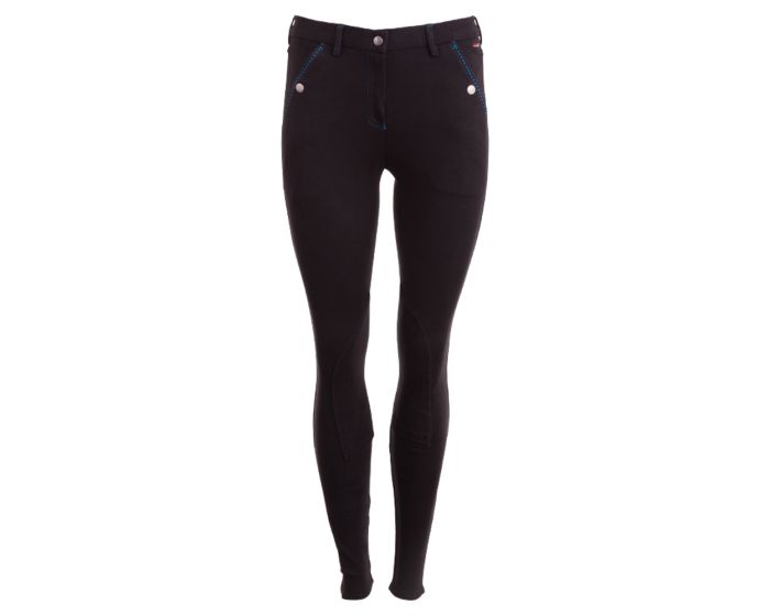 Premiere riding breeches Cornflower ladies fabric knee patches main product photo