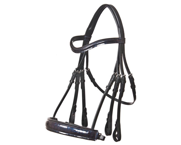 QHP Apollo Shank Snaffle Bridle main product photo