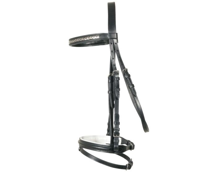 PFIFF Snaffle bridle with chain headband main product photo