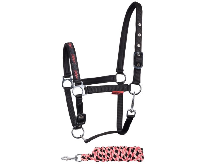Harry's Horse Halter set STOUT! Coral main product photo