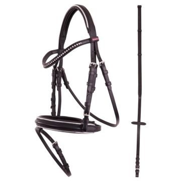 Premiere Pony bridle Nantes XS Mini Shet Black / Silver
