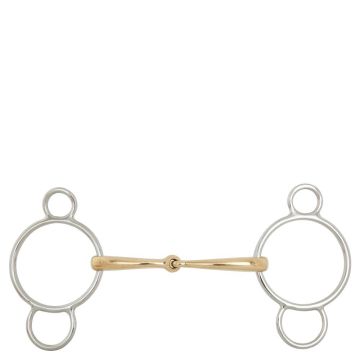 BR Single Broken Pessoa Loose Ring Snaffle Soft Contact 12 mm Ø Middle Ring 70 mm 11,5 1 Color