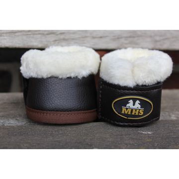 MHS Bell boot with fur Shetland Brown