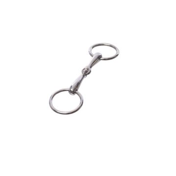 MHS Single broken snaffle bit 11 cm RVS