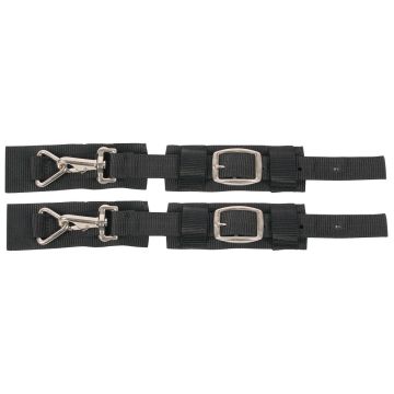 Harry's Horse Set of double quick fasteners for winter rugs One Size Black
