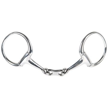 Harry's Horse Bus snaffle double jointed flat link 13mm