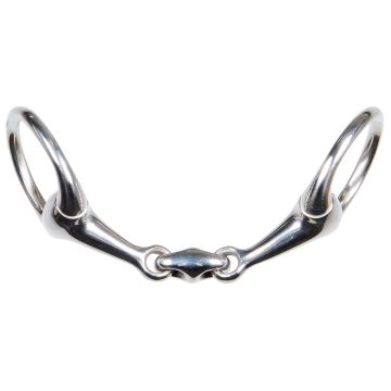Harry's Horse Bus snaffle pony double-jointed 12mm 10,5 RVS