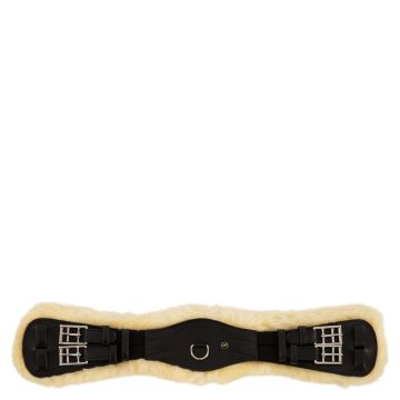 BR Dressage girth Lincoln Sheepskin 50 Black / White