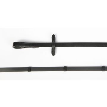 Harry's Horse Reins, Biothane with stops Pony Black