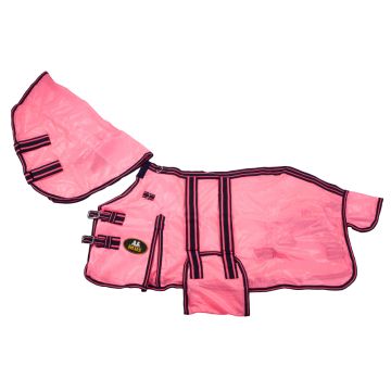 MHS Fly rug "Neon" with removable neck  205 Pink