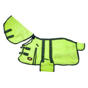 MHS Fly rug "Neon" with removable neck  215 Green