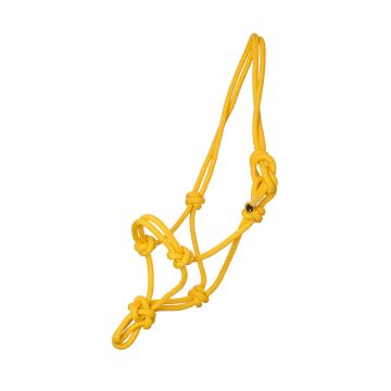 MHS Rope halter "Basic" Extra Full Yellow