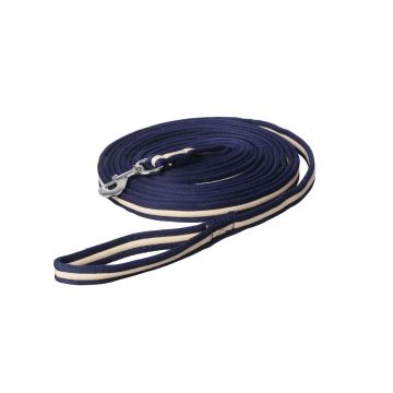 MHS Lunge rope "Bright" 8 meters 8 m Navy-Cream
