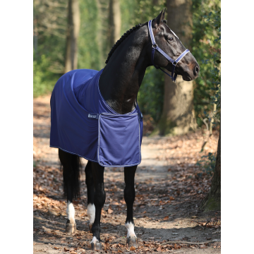 Bucas Panel Prize Cooler Promo Blanket 168 Navy Zilver