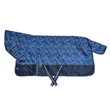 MHS Rain blanket "Dream" 100gr fixed neck 135/165 cm Navy Curl