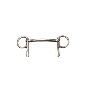 MHS Half-cheek Snaffle with RVS Mouthpiece 9 cm