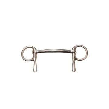 MHS Half-cheek Snaffle with RVS Mouthpiece