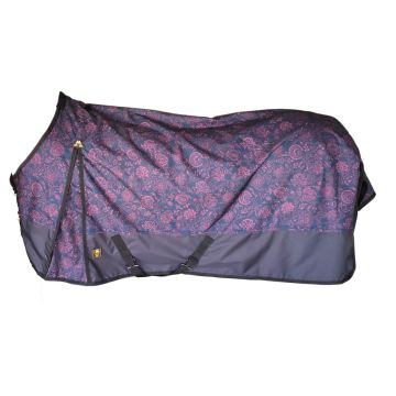 MHS Rain rug with fleece "Red Flower"